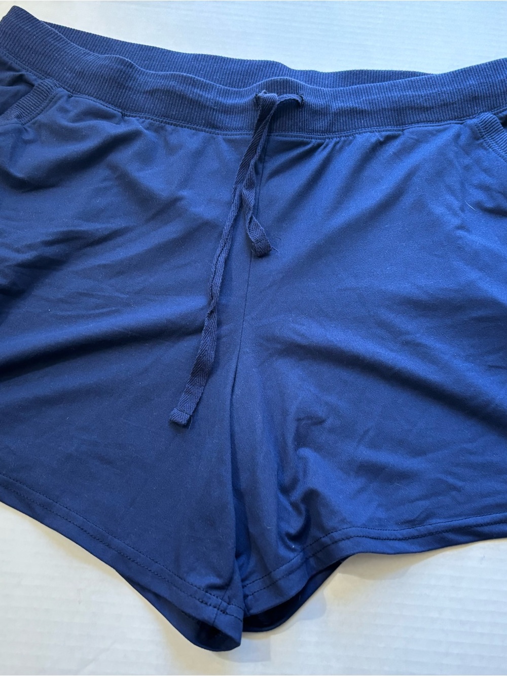 LuLaRoe Navy Blue Drawstring Lounge Shorts from the Dream collection in Size XL